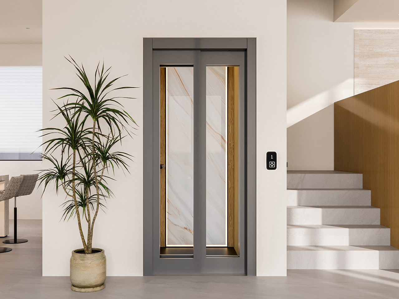 Symmetry Dream Home Elevator - Luxury Home Elevator with Custom